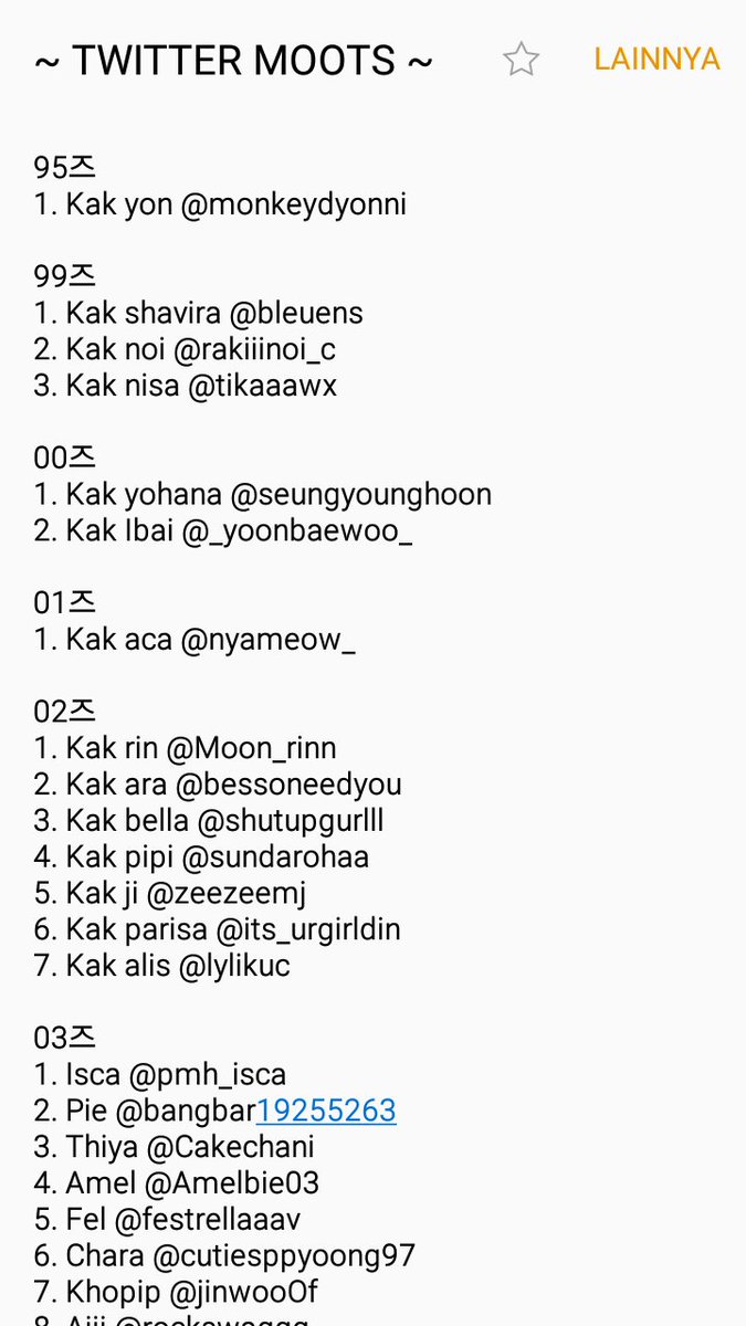 SyatillaR's tweet photo. Buat yg nmny blm ditulis atau lp aku tulis bs rep ajaa yaa nm sm line nyaa dan buat yg mo mutualan kuyy laa ak anakny baik kokk kdg suka barbar aja dikit hihii~!💜✨ https://t.co/8QDPxPuJnV