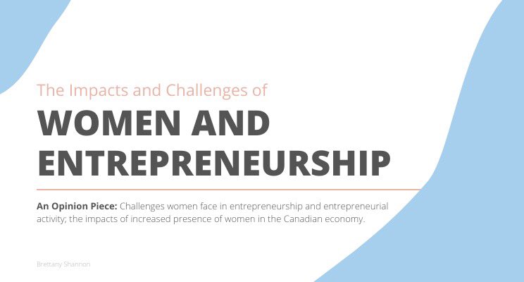 ShannonBrettany's tweet photo. #womenentrepreneurs take a look at my in-depth opinion piece on the impacts and challenges of women and entrepreneurship! https://t.co/XqEmD7oe71

#womeninbusiness #womenempowerment https://t.co/8I1KekSAq4