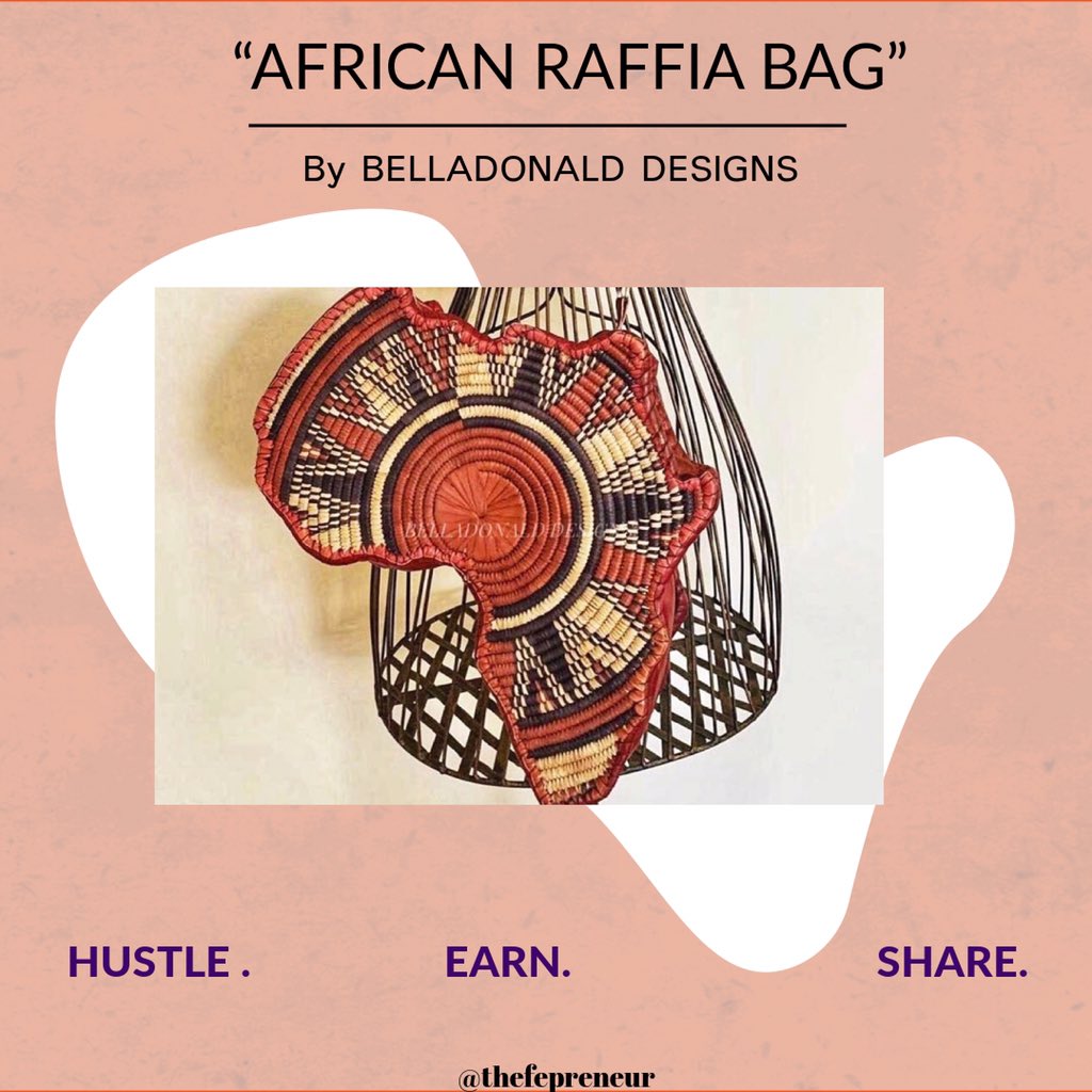 “Africa is not a country, but it is a continent like none other. It has that which is elegantly vast or awfully little”

Show the African in you with this beautiful handwoven raffia bag from : 

@bella_designshat

Price : 15,000 Naira 

#raffiabags #strawbags #belladonalddesigns