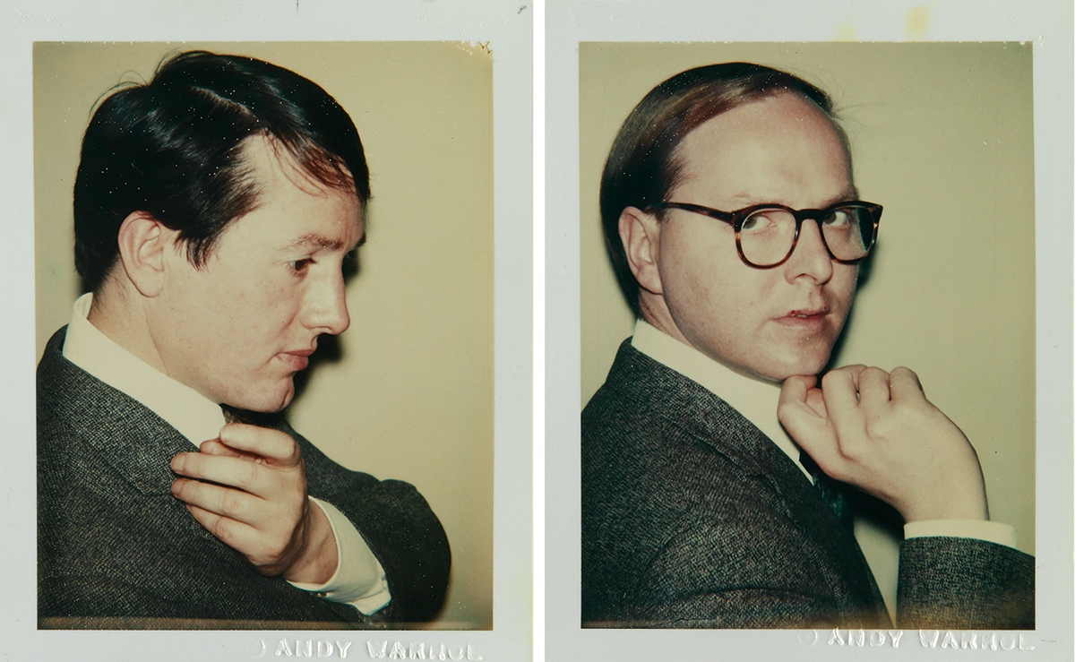 Andy Warhol, Polaroid portraits of Gilbert and George 1975.