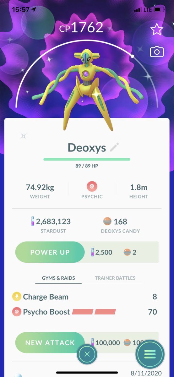 75Tl40x3's tweet photo. #ShinyDeoxys No. 2 😍 thany you ⁦@AKAINUxXx91⁩ for the invite 🙏👍 #PokemonGo #PokemonGoRaidInvites #PokemonGOfriends https://t.co/vCFbxJJKxT