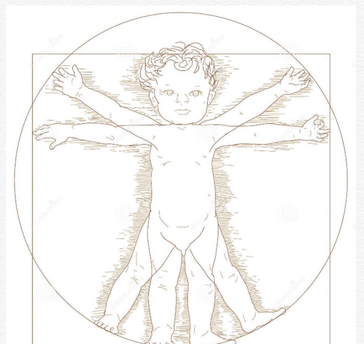 Posthumanism first challenges who has historically counted as ‘human’ at all. It attempts to redress years of exclusion of anyone not deemed ‘normative’, according to eg Enlightenment thinking (see Da Vinci’s Vitruvian Man (or Piaget’s child!) as an example of this). 3/7