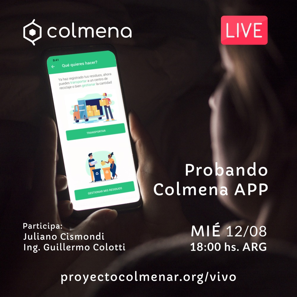 ColmenaProject's tweet photo. #ColmenaLive Probando Colmena App 📱➡️♻️
Cuando empezamos con el desafío de llevar adelante un proyecto que aporte una solución al manejo de la gran cantidad de residuos que producimos estábamos convencidos de que la solución era por el lado de la tecnología y del trabajo en red https://t.co/xVfGAKVKQJ