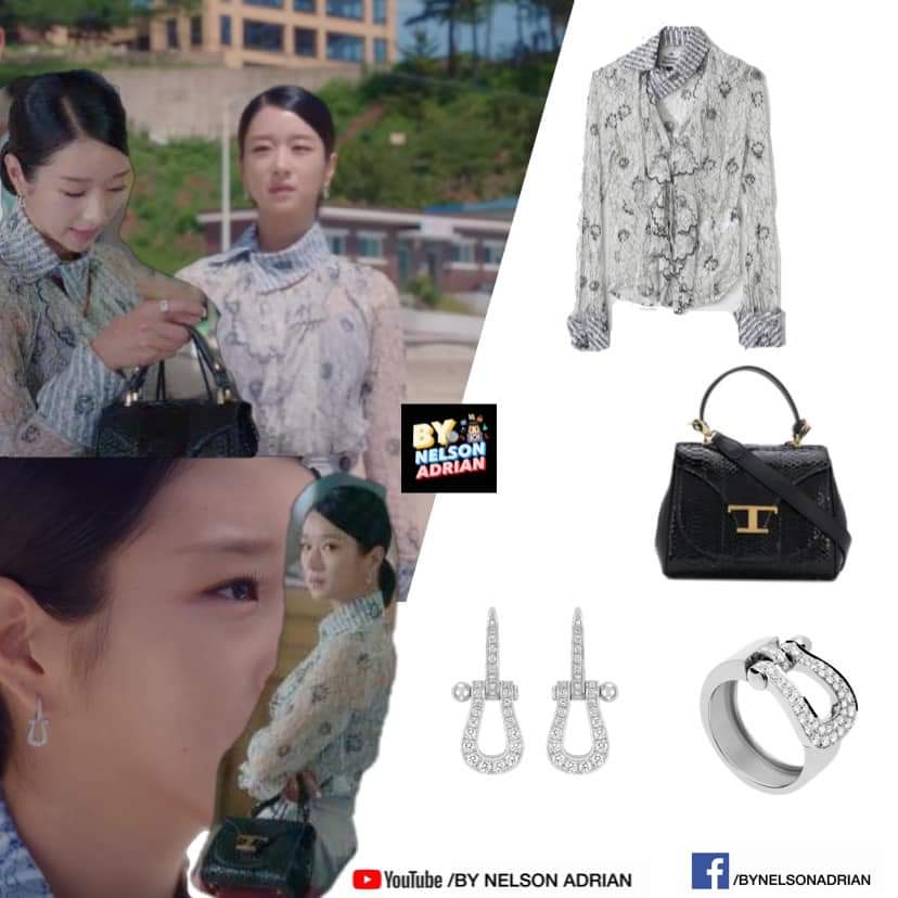 KMY in a Wizard Shirt fr VIVIENNE WESTWOOD -P52,825.13Black Mini Python Handbag fr TOD'S -P219,619.04Force 10 Ring fr FRED -P162,019.33Force 10 Earrings fr FRED -P277,766.50 NelsonAdrian #KoMunYeongFashion  #SeoYeJi #ItsOkayToNotBeOkay