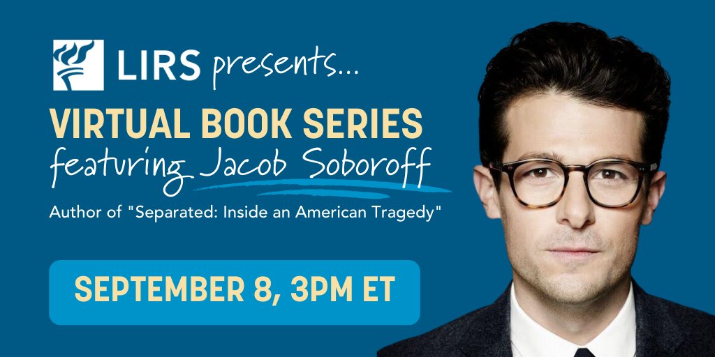 Finally, I'm thrilled to interview  @jacobsoboroff about his new book "Separated: Inside an American Tragedy" -- an insightful narrative laying bare the full truth behind the administration’s systematic separation of families at the border.Sign up now:  https://bit.ly/3amiPqX 