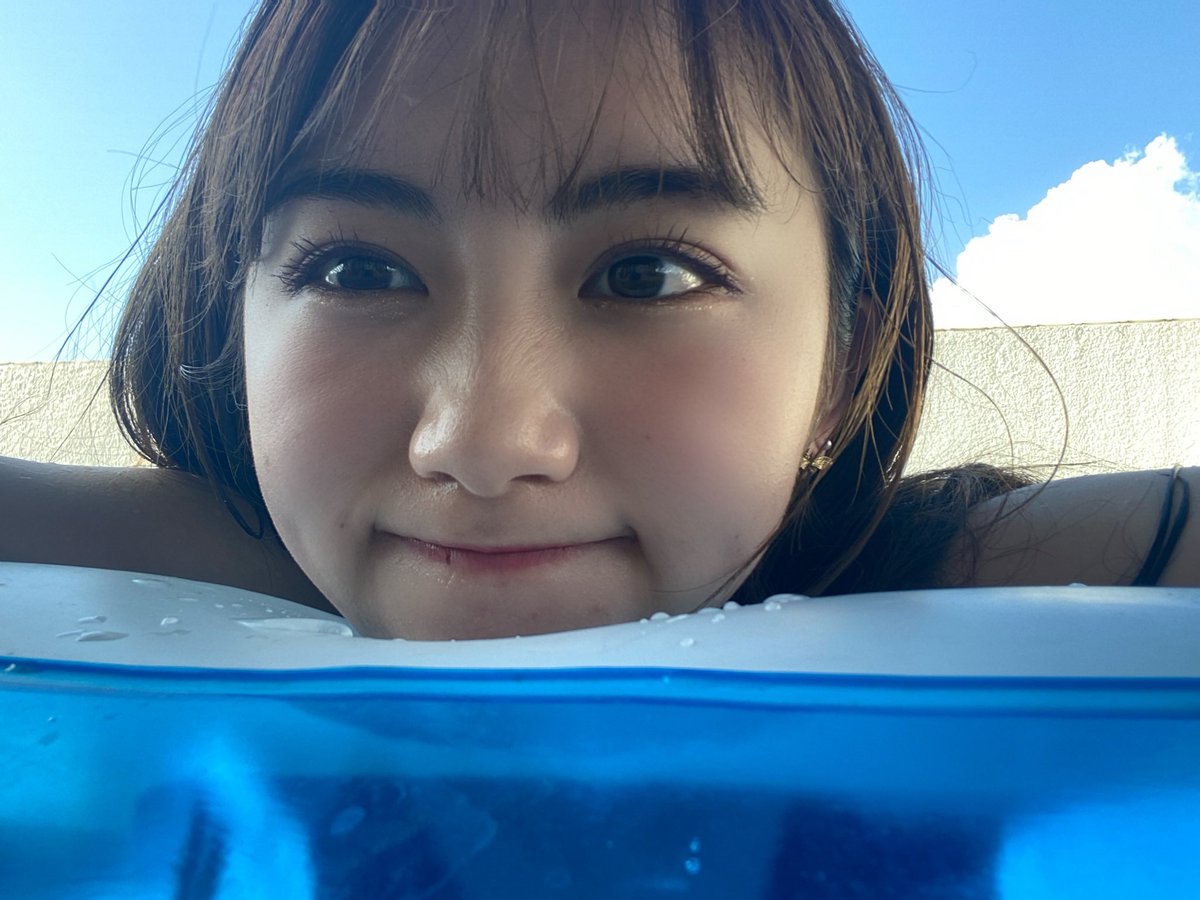 プールたのちかった🛁❤︎