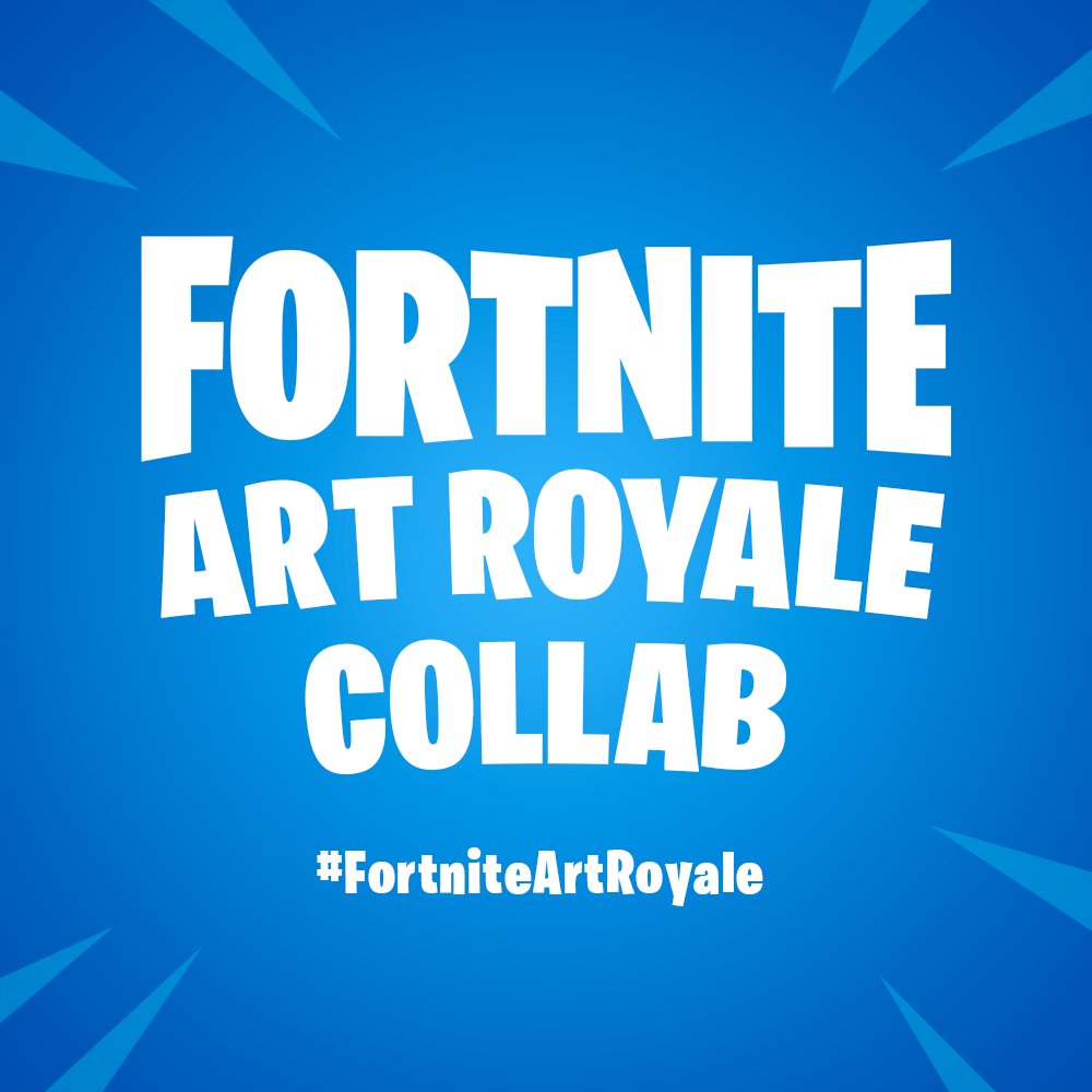 Calling all the  #FortniteArt community: The  #FortniteArtRoyale Collab is here! Make your own concept of a skin of the Battle Royale and turn it into a Battle Card to play with your friends! Follow the thread below to know how to join and help retweeting this tweet! 