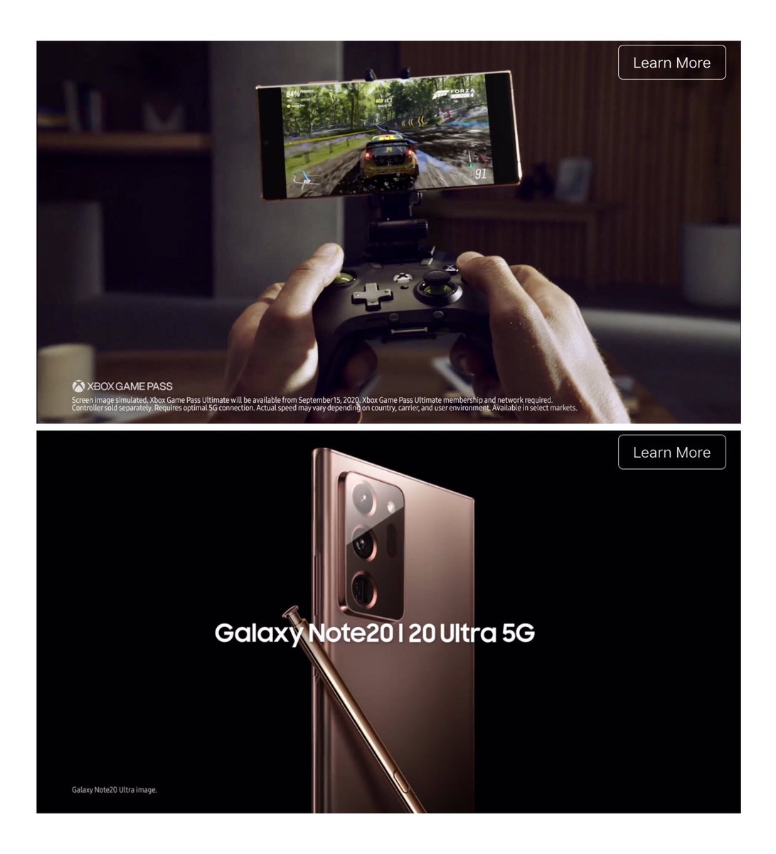 smeet_y's tweet photo. This looks fun.What do you think of this innovation? Samsung and Microsoft are partnering to make the new Note 20 and Tab S7 tablet a prime destination for streaming Xbox games via xCloud.xCloud accessories let you play Xbox One Games on your phone
#innovation #gaming #technology https://t.co/M4sOmou5Yw
