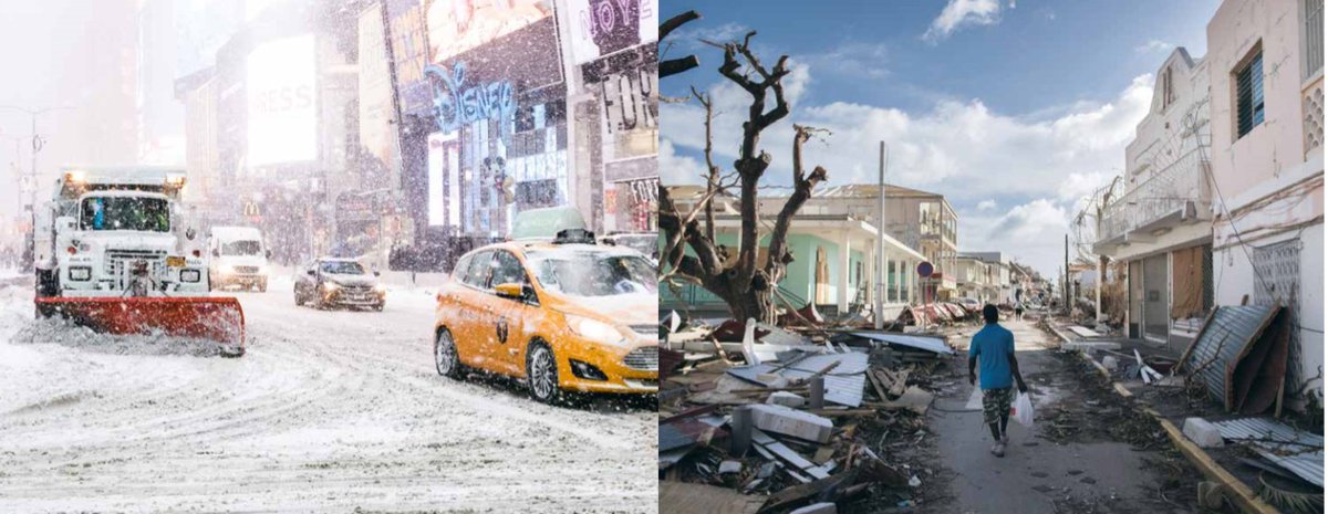 Neveneffecten van #klimaatverandering: een wereldstad gehuld in een witte deken van sneeuw. Zware gordijnen van rook na heftige bosbranden. In BPD magazine brengen we klimaatverandering in beeld: bpd.to/2DUNBLg

#klimaatverandering