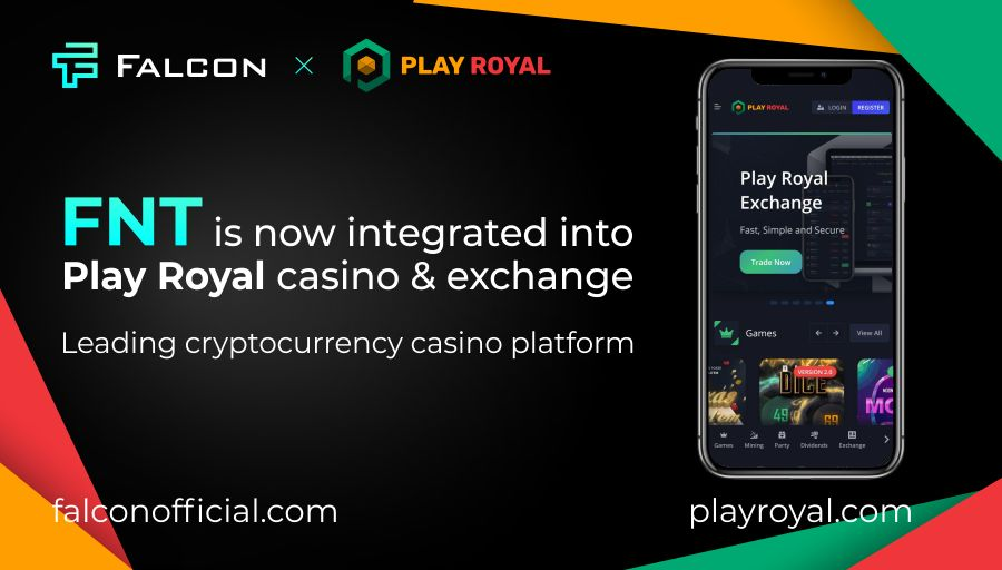 #FNT is now Live on PlayRoyal.com
Listed on our Exchange paired with #ETH
&amp; Playable on all our house Games 🎲☸️🚀♦️♠️♥️♣️

<a href="/Falcon_SBS/">Falcon Project</a>
 falconofficial.com

#cryptocurrencies #Crypto #BTC #Ethereum #ERC20