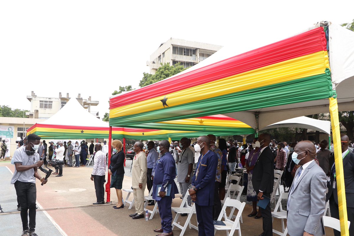 KBTH_GH's tweet photo. The President of the Republic, Nana Akufo-Addo has broken the ground for the construction of a 12-storey Maternity &amp; Gynaecology Centre and 110-bed Urology &amp; Nephrology Centre today. The projects will be completed in two and a half years. https://t.co/FzafN5EeXc