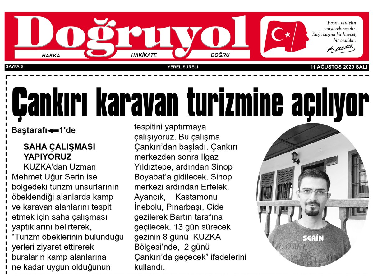 TC_KUZKA's tweet photo. Basın (@CankiriDogruyol)

Çankırı Karavan Turizmine Açılıyor https://t.co/vXgX9qCbaF