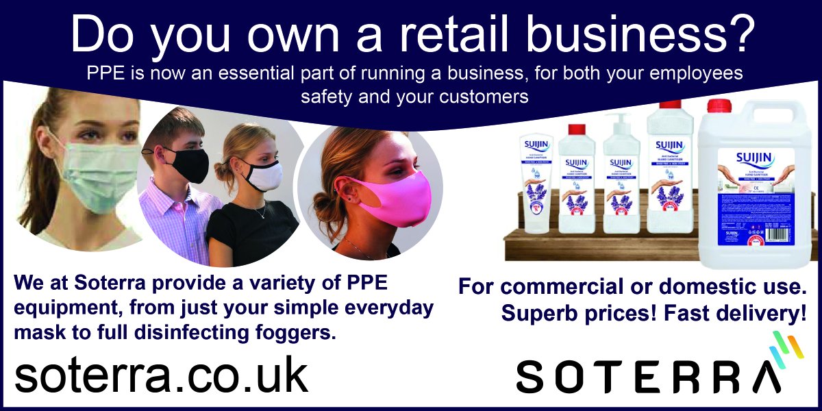 KDFinance's tweet image. Working with Soterra on PPE, good quality products with good UK stock, call 07854413909