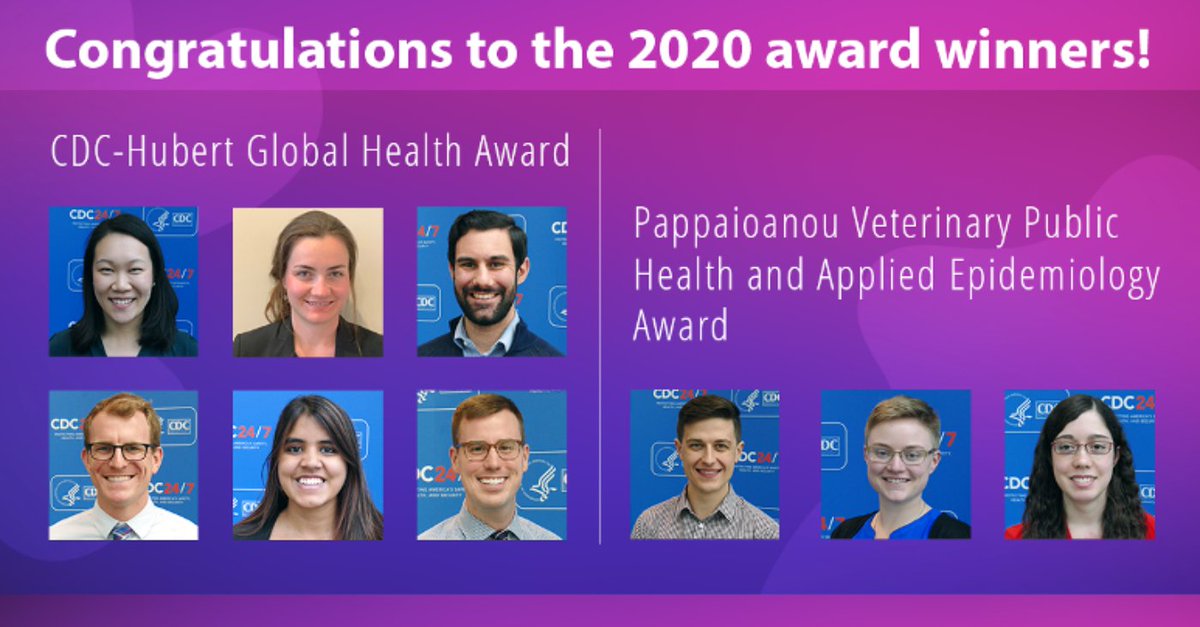 DrJudyMonroe's tweet photo. I am excited to recognize nine recipients of the first-ever Hubert and Pappaioanou Awards for their commitment to public health. All @CDCgov EEP graduates should be recognized for their dedication! #CDCEEP https://t.co/AIrX0EBP7L https://t.co/dsLbzxD1ol