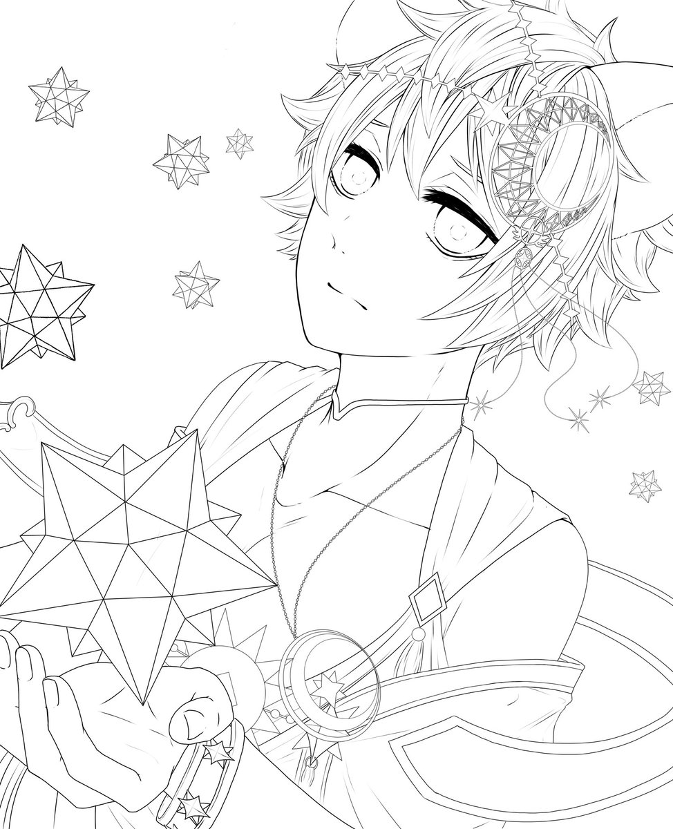 星ラギくんよいこの塗り絵 れお アカウント移行中の漫画