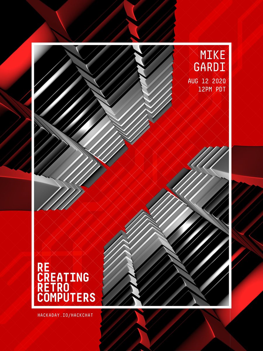 tindie's tweet image. 💿🖱️💾🖥️if you love Retrocomputers, don&apos;t miss the #HackChat with Mike Gardi tomorrow on @hackadayio hackaday.io/event/173293-r…