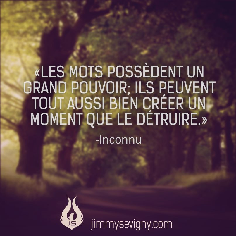 So4real V Twitter Les Mots Possedent Un Grand Pouvoir Ils Peuvent Tout Aussi Bien Creer Un Moment Que Le Detruire Jimmy Sevigny Citation Citations Inspiration Proverbe Philosophie Choix Motivation Conscience Santementale Courage