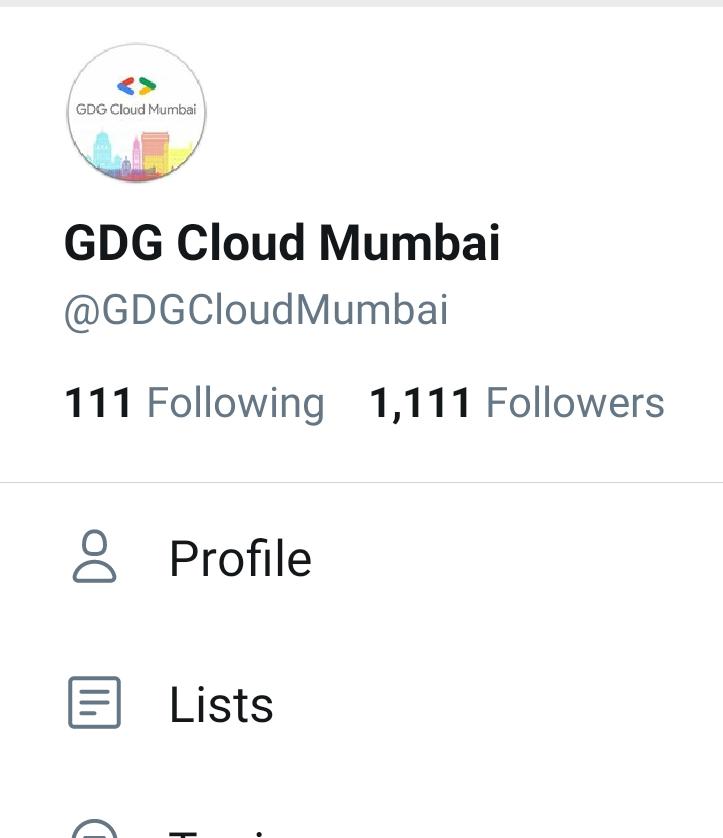 GDGCloudMumbai's tweet photo. A magical number!!! Looking forward to replace all 1s by 9s. https://t.co/dchbo8Q320
