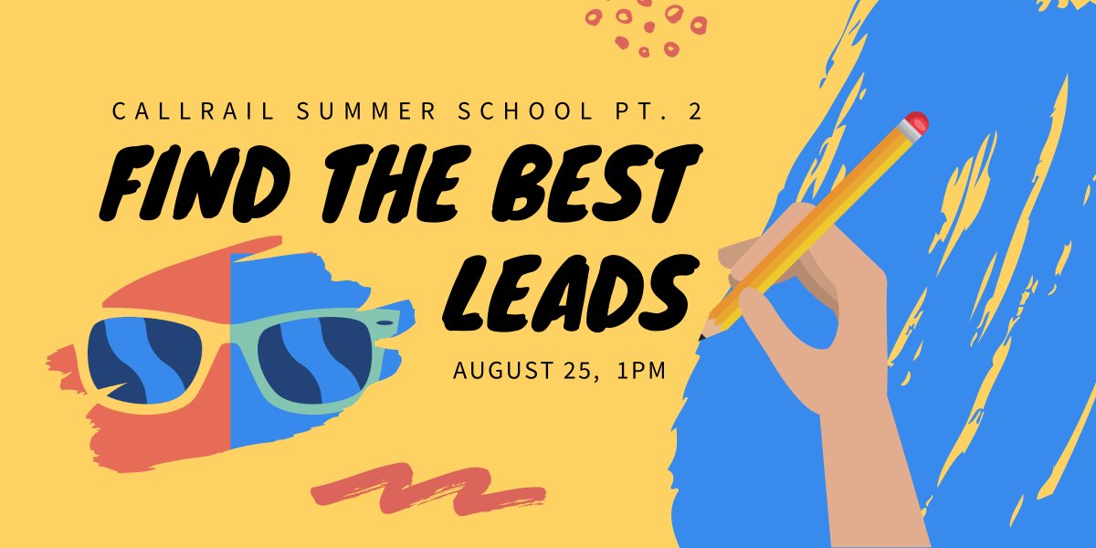 CallRail's tweet photo. Summer School is back in session with the second installment of our 3-part series. The syllabus includes tips for analyzing the effectiveness of your marketing, building custom reports based on your KPIs, and case study reviews. Save your seat here: https://t.co/NvhCJQwq4X https://t.co/sgOQYcsiqT