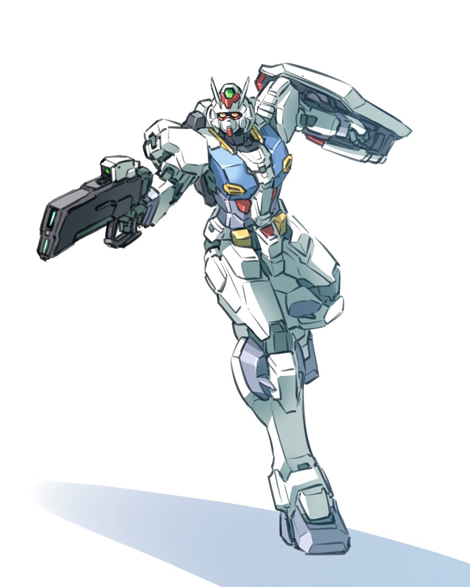 weapon robot no humans mecha solo holding gun gun  illustration images