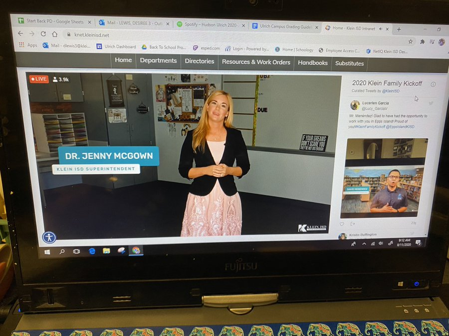 WaltherSherree's tweet photo. “The best views come after the hardest climbs” ~Dr.McGown 💙#KleinFamilyKickoff @StrackKISD @C4cStrack https://t.co/BaWDDZY63B