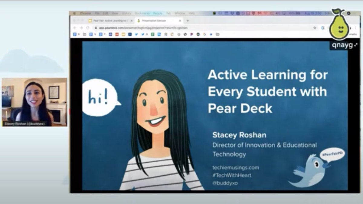 Learning more about various online programs to find one that will best fit my virtual class and allow for a lot of interaction, even with my quieter students. #pearfair #peardeck #distancelearning #cpsbest ⁦<a href="/Benton_STEM/">Benton Elementary</a>⁩ ⁦<a href="/PearDeck/">Pear Deck Learning</a>⁩