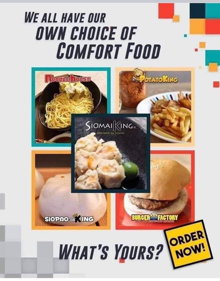 ALMUSAL MAN MERIENDA. AMININ NYO WALANG ORAS KAININ ANG SIOMAI, SIOPAO, FRIES, BURGER AT NOODLES.

Siomaiking.ph/ordernow/00337…