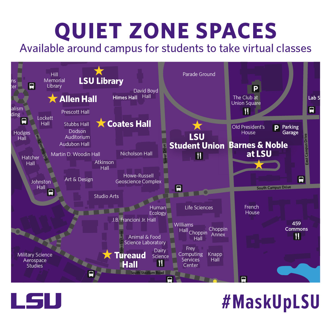 LSU on Twitter: "LSU has established several quiet zone spaces for
