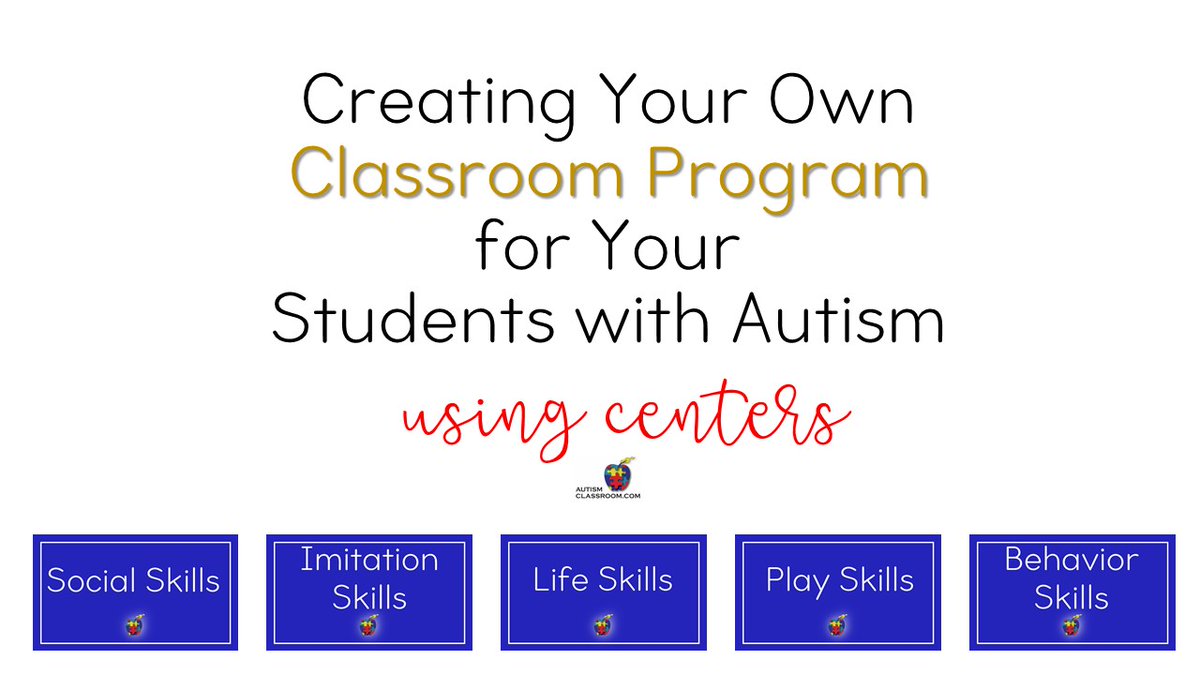 Creating a Classroom Program for Students with Autism: Part 1 (Blog Post) with free download autismclassroom.com/strategies/blo… #autism #autismo #autismteacher #autismparent #SpecialEducation #specialneeds #autismsupport #teachertwitter #TeacherTuesday #Teachers #teacher
