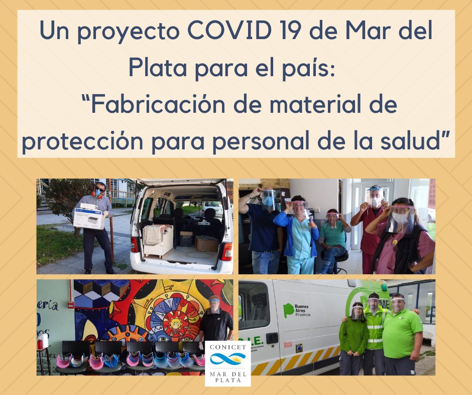 Conicetmdp's tweet photo. El proyecto es una de las propuestas ganadoras a nivel nacional por el Programa de Articulación y Fortalecimiento Federal de las Capacidades en Ciencia y Tecnología COVID-19, es llevado a cabo por integrantes del INTEMA y del ICYTE

Nota 👇👇
https://t.co/qCK8bqItXQ https://t.co/12W0s8gLQZ