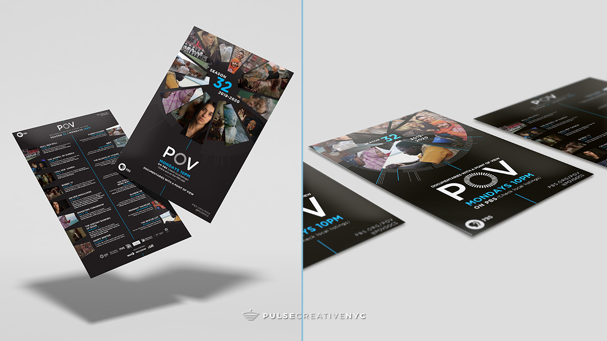 PulseCreativeNY's tweet image. We&apos;ve got a #funfact for you today: @povdocs is TV’s LONGEST running showcase for independent documentary films on @pbs! 2020 marks its 33rd year, so we’re taking it back to 2019 when we helped brand some collateral for the series! Check it out ⬇️ #PulseCore #POVdocs #POVonPBS
