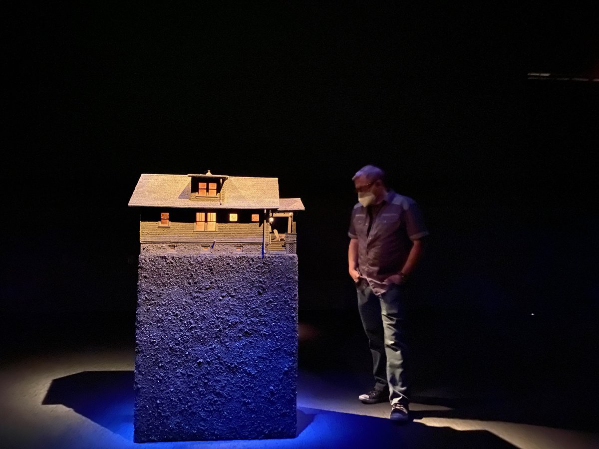 Joe Calato, the brother of artist <a href="/ChantalCalato/">Chantal Calato</a> looks at a replica of his house in UNSEEN which opened <a href="/BPArtCenter/">Burchfield Penney Art Center</a> to members on Aug. 7, 2020. Joe is one of the 18 voices in UNSEEN who shares his story of living by Love Canal. 

UNSEEN opens to the public on Aug. 14.