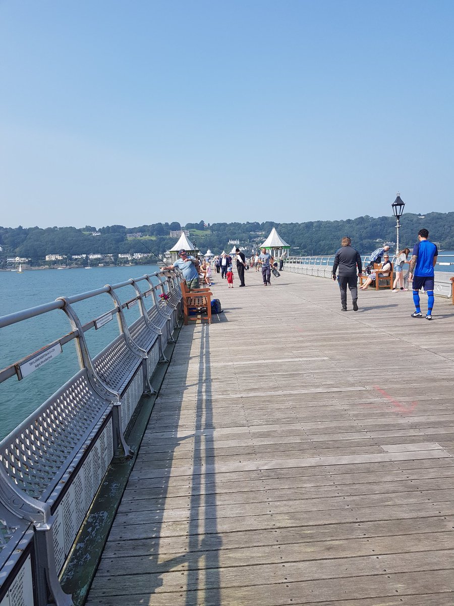 Day 11 for #WeActiveChallenge was a walk along to a busy busy pier. I also went for a walk along the beach in Beamaris! It's been a really warm day today #NursesActive