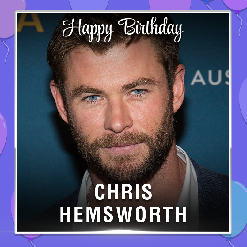 Wishing Chris Hemsworth a happy 37th birthday! 