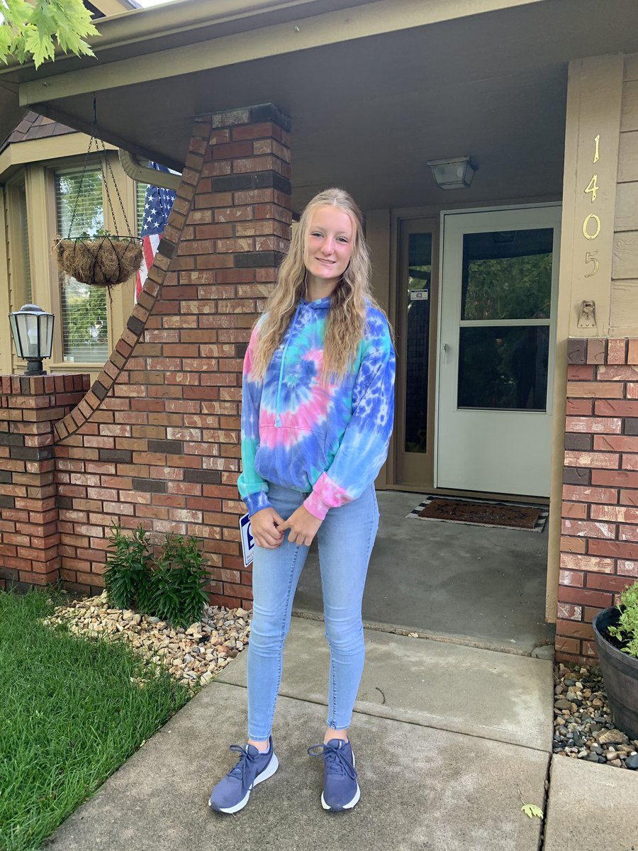 Look out world Rylie conquering 7th grade and Abby is big timing as a Junior this year