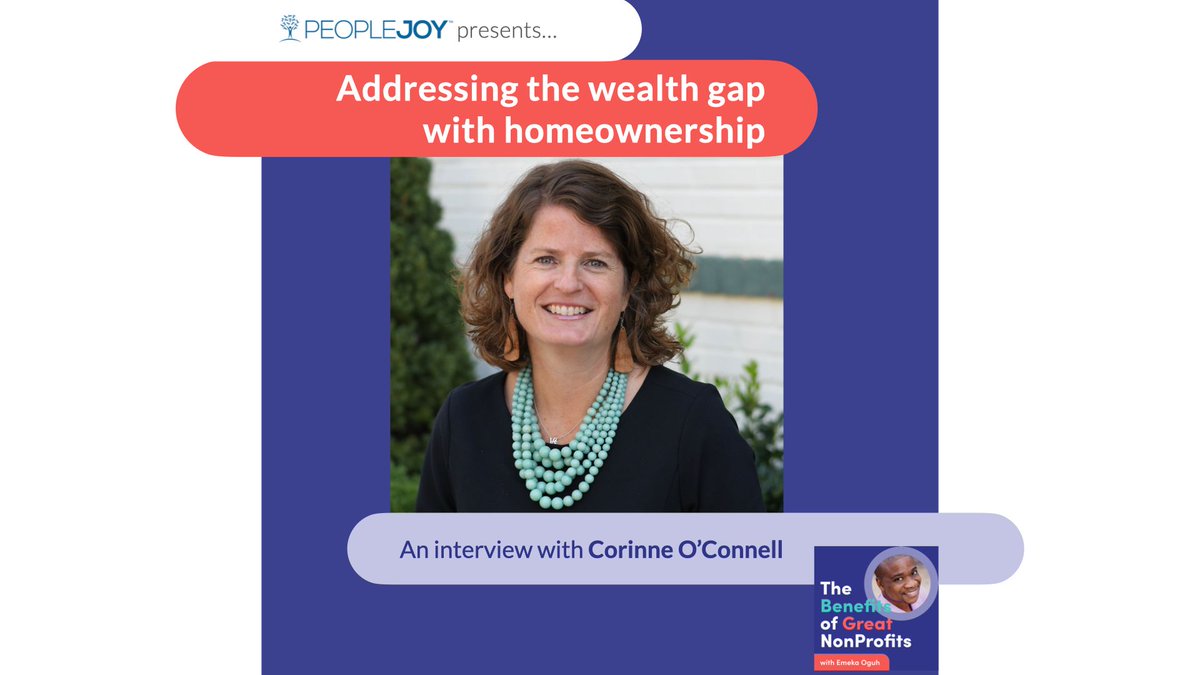emeka's tweet image. My guest this week is Corinne O'Connell, CEO at Habitat for Humanity Philadelphia, who shares how Habitat for Humanity helps residents living in underserved communities build wealth with homeownership and critical home improvement.
#nonprofit
bit.ly/3gO4c28