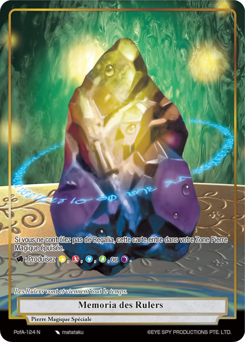 JetsetSensei's tweet photo. Ruler memoria es de retour !!!
#fow #fowtcg #tcg #spoiler #AliceOrigin https://t.co/G65p5MaYp3