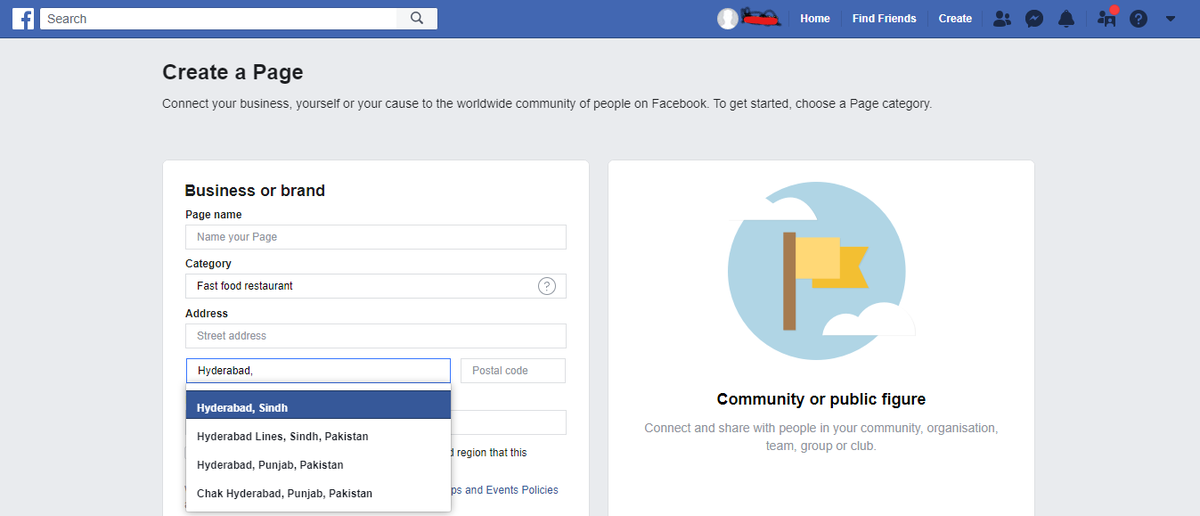 Junaid19k's tweet photo. @Facebook  India has also got "Hyderabad, Telangana" city. Location Drop down list is not showing it. https://t.co/ShwX0puzWb