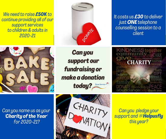 TheDoveService's tweet photo. Every penny counts and we need to raise around £50,000 to help to continue providing #grief counselling & support to children & adults over the next 12 months 🙏
Click here to make a donation TODAY https://t.co/R9aaJtduve
#CharityTuesday #Helpusfly https://t.co/ZcV5DBKkJ2