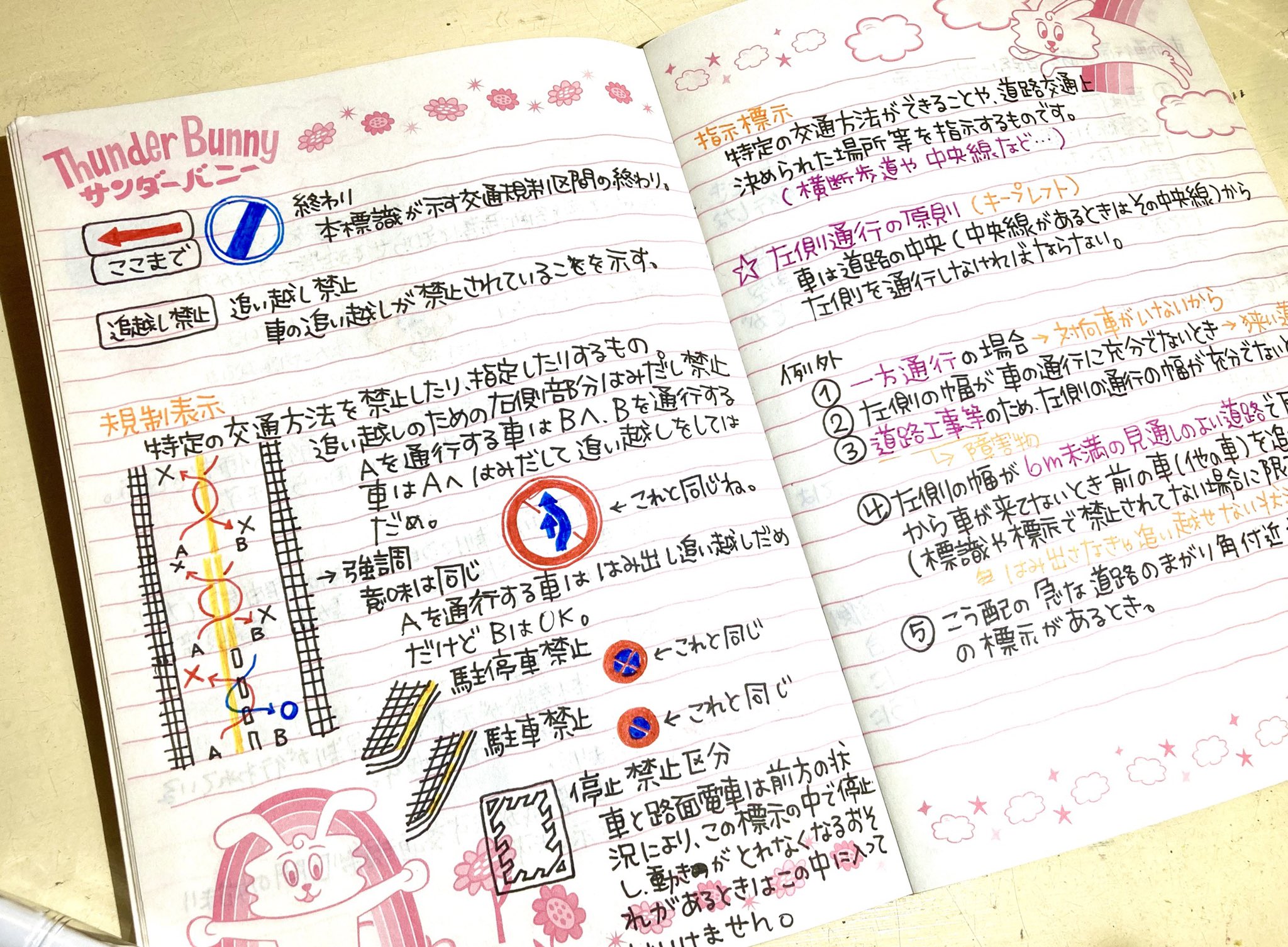 ピチコ舎 断捨離中 何のノートだろうと思ったら 車の免許取る時に勉強したものでしたー ノートが可愛くて捨てられなかったパターン いろいろ発掘される 笑 サンダーバニー 勉強 普通自動車免許 T Co Vus8n4gnxj Twitter