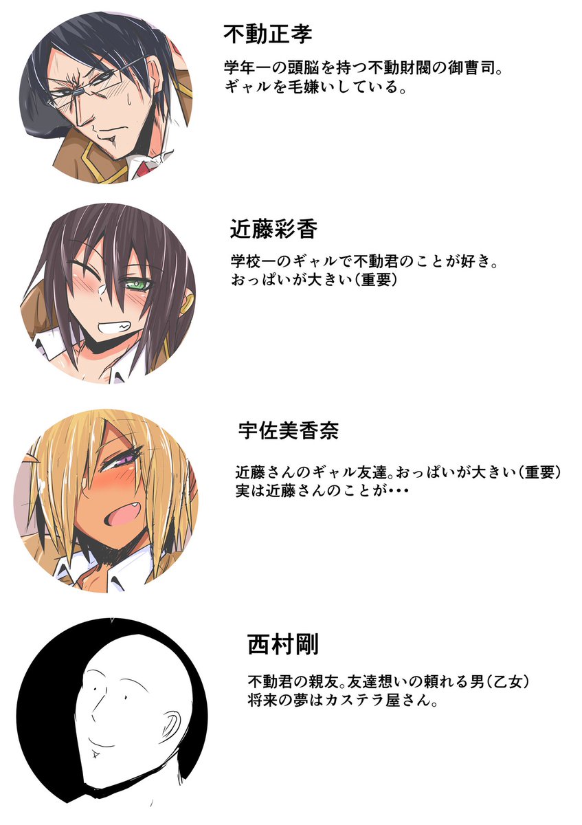 うちのギャルが出る漫画の宣伝とキャラ紹介だよ!!!!

ギャルはメガネに恋をする
https://t.co/AefaOiSa26 