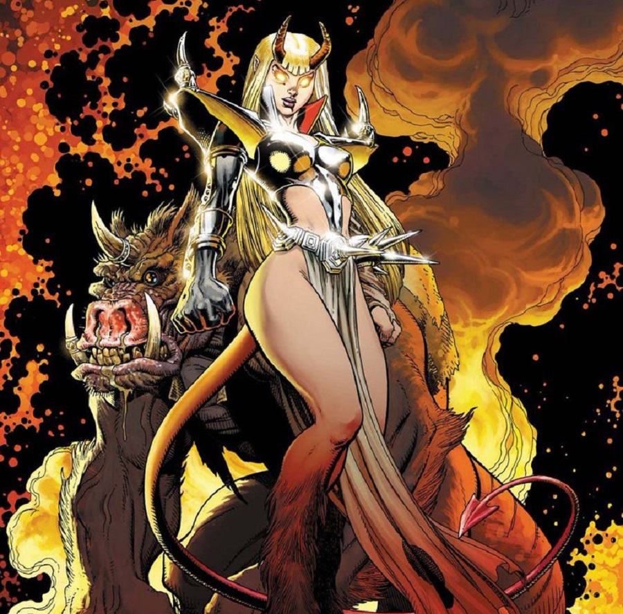 Despite an aesthetic shift from teenage girl to cigar- chomping demon, the character of Illyana Rasputin has a great deal in common with the character Hellboy, and exhibits a lot of the attributes for which Hellboy was praised, years ahead of its release.  #xmen  @TalkingMagik 1/6