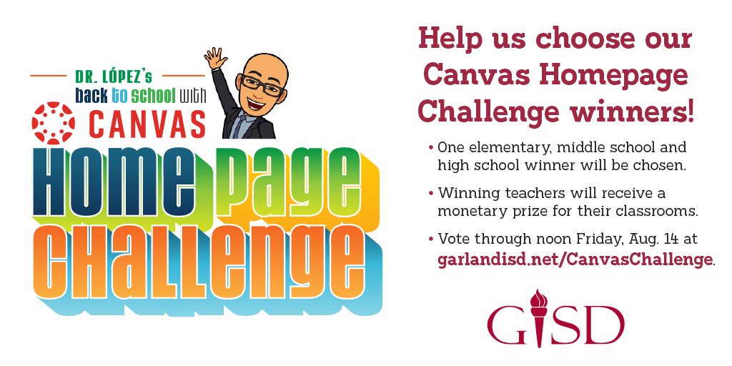 Jovan Wells on Twitter "gisdnews Help us choose our Canvas Homepage