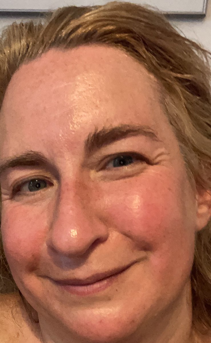 BookJo's tweet photo. I know I look like a tomato, but thanks to my Coach-In-Training #SuperNiece I got through Week 4 Run 1 of Couch to 5k. in a ridiculously hot 34c park. But we did it. #TeamSholem https://t.co/kV98y0rhjS