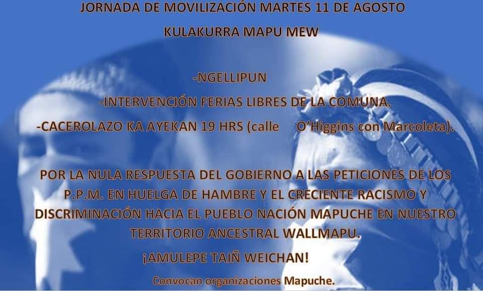 ReddeApoyoPPM's tweet photo. #MachiCelestinoASuRewe #huelgadehambremapuche 
Kilicura! https://t.co/JlldHAfflt