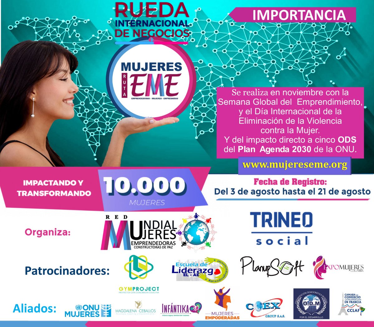 En PlanupSoft apoyamos las iniciativas que dan valor a la mujer y le brindan oportunidades, por eso somos orgullosos patrocinadores de la rueda internacional de negocios de la Red EMEL .Te invitamos a ser parte en:
 mujereseme.org
#Mujeres #transformacion #visibilidad