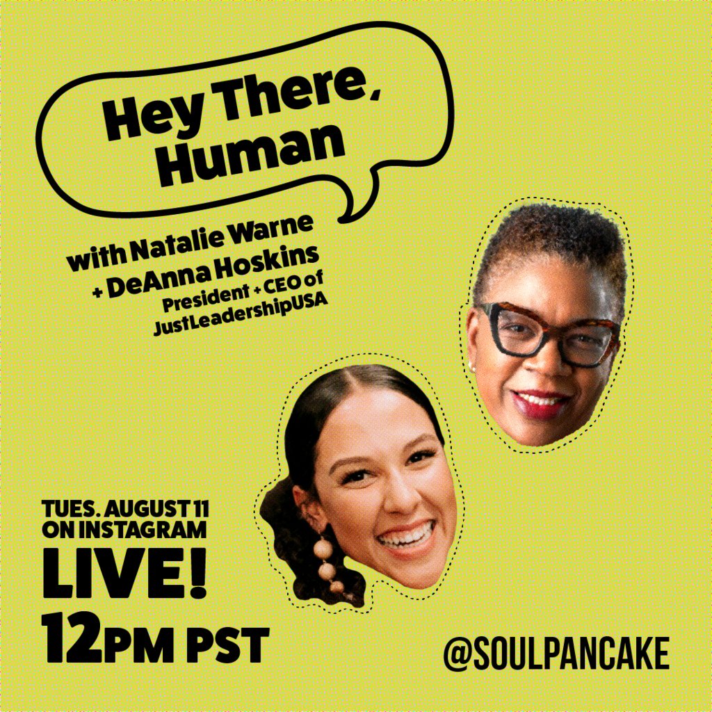 Join JLUSA President &amp; CEO <a href="/MzDeHoskins/">DeAnna “EnoughIsEnough” Hoskins</a> for a conversation with <a href="/soulpancake/">SoulPancake</a> and <a href="/nataliewarne/">Natalie Warne</a> on Instagram Live! Today at 3PM EST.