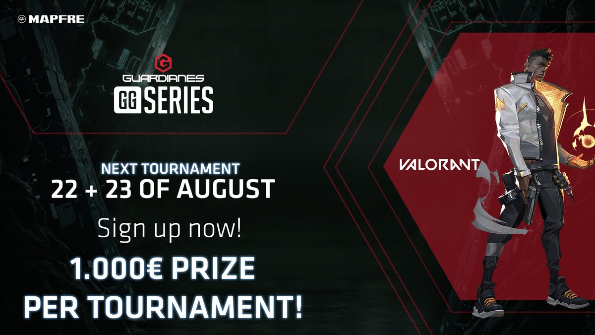 One last chance to prove your wort.

Sign up to the #GuardianesGGSeries Valorant tournament and win 1.000€ for your team!

➡️guardianes-ggseries.com