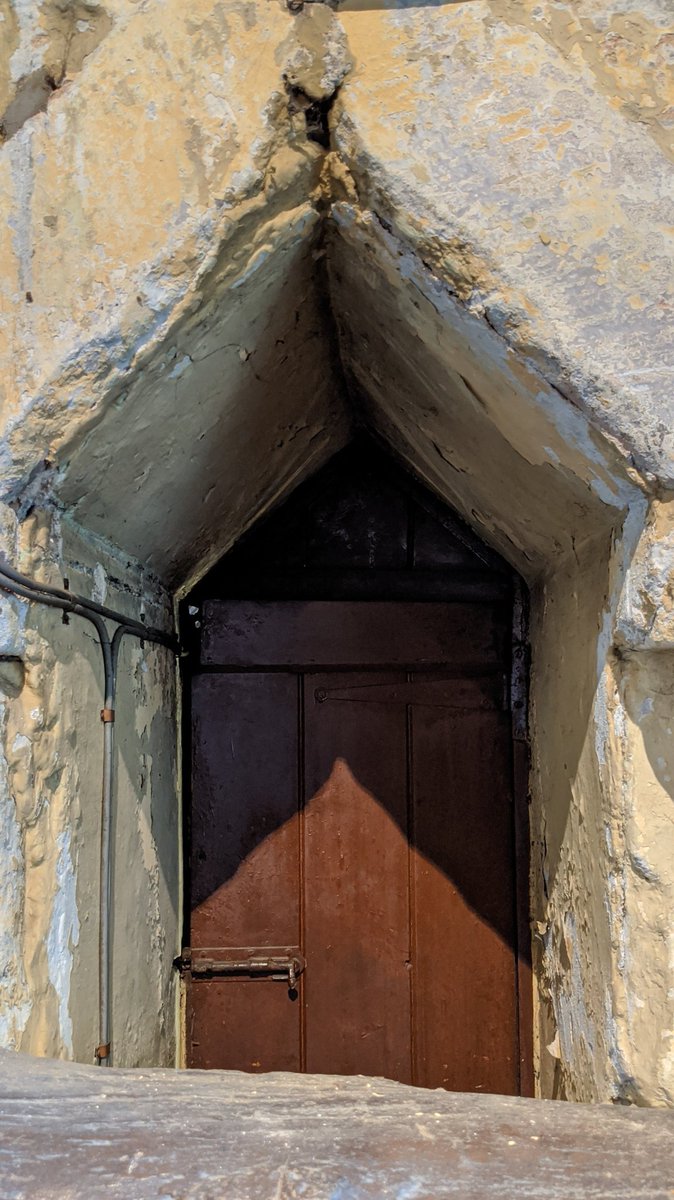 Up in the tower there's a little door, which opens out into the nave of the church, giving beautiful views out from just under the ceiling. (and beautiful views of the ceiling itself)