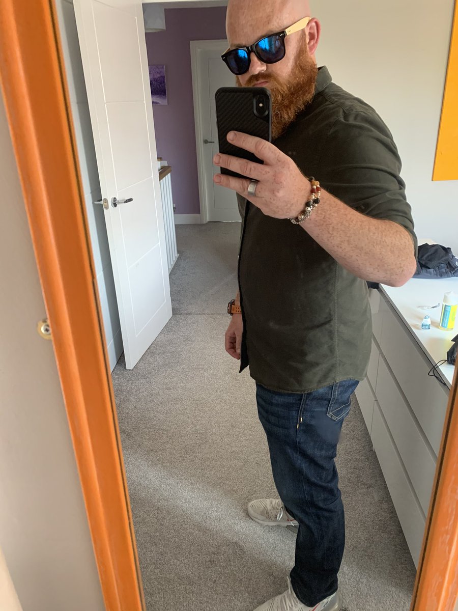 I didn’t think the running was working until I put this shirt on. Operation fat boy slimming is making progress!